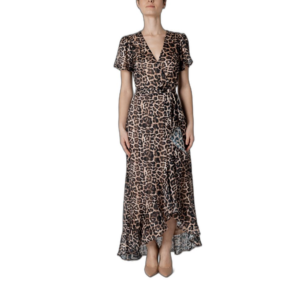 Vestido marrón de poliéster