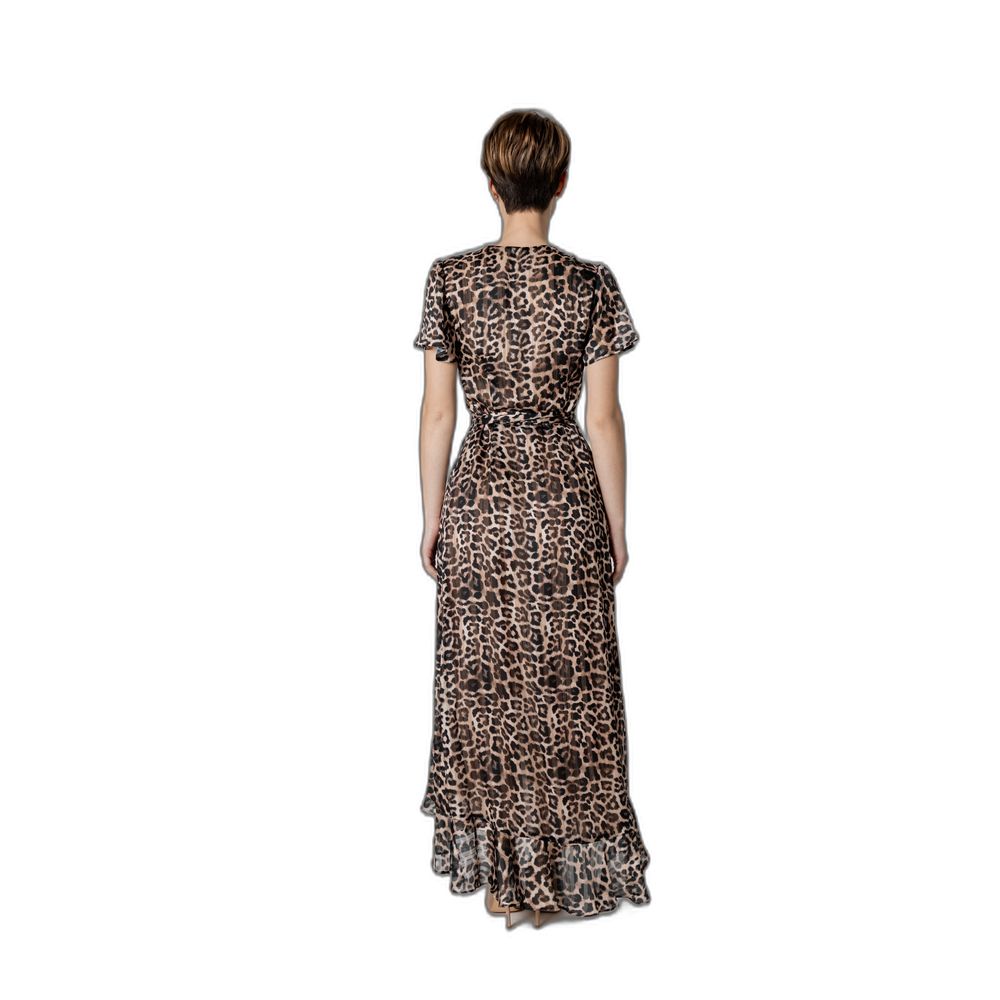 Vestido marrón de poliéster