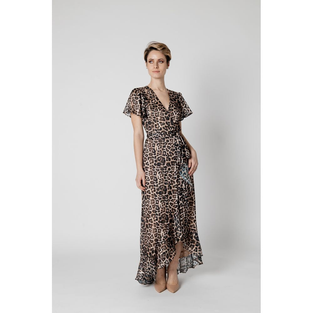 Vestido marrón de poliéster