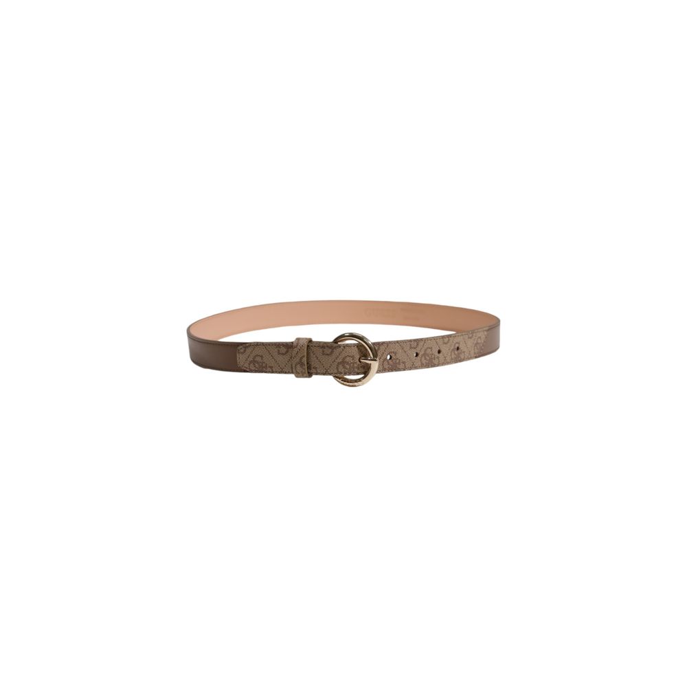 Cinturón de poliéster marrón
