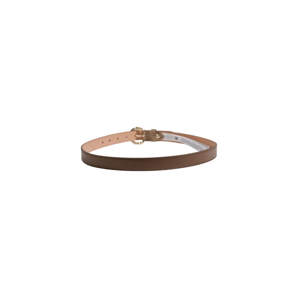 Cinturón de poliéster marrón
