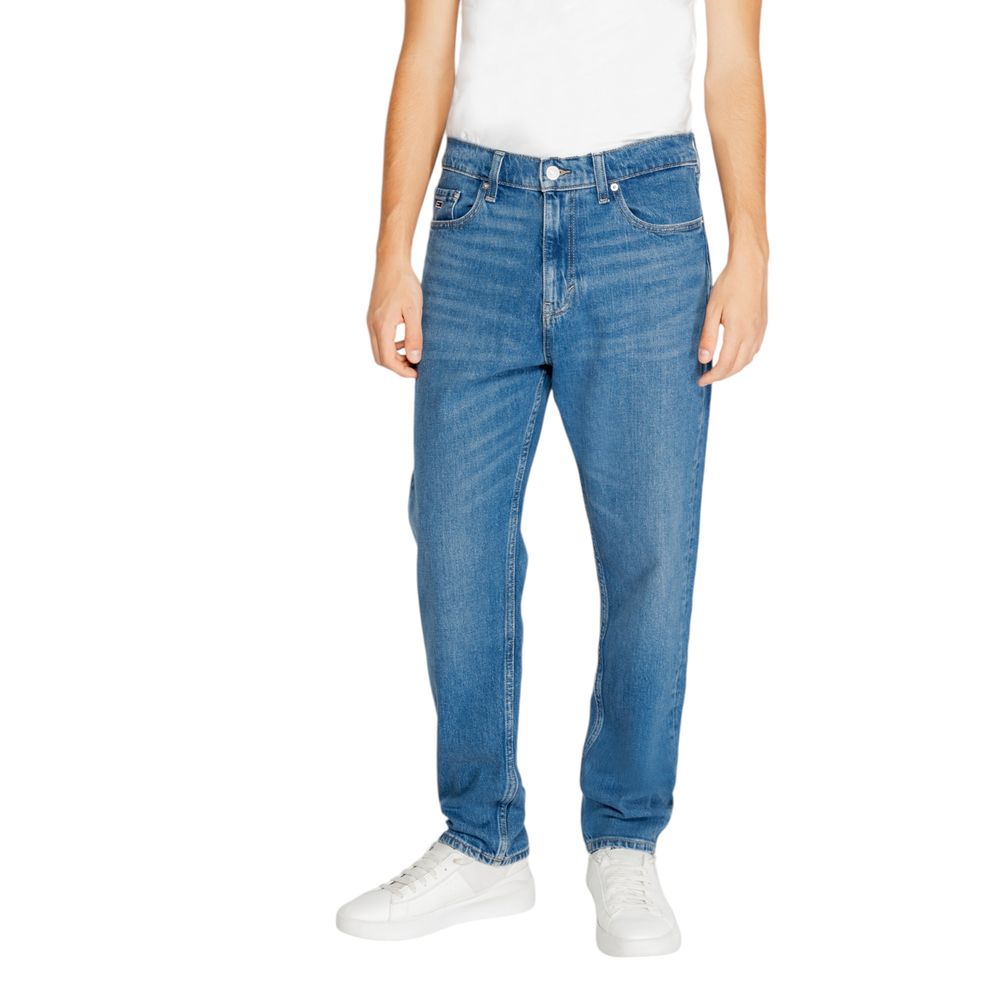 Blue Recycled Cotton Jeans & Pant