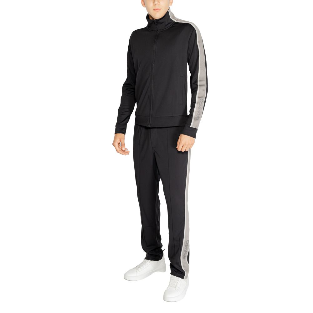 Jersey negro de poliéster reciclado