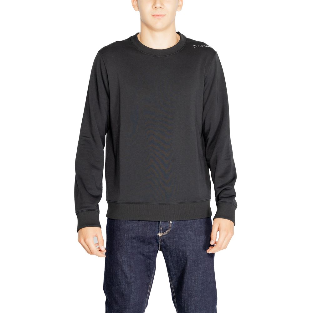 Jersey negro de poliéster reciclado