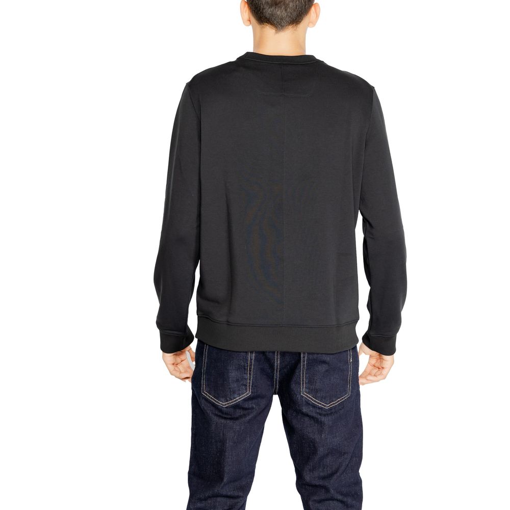 Jersey negro de poliéster reciclado