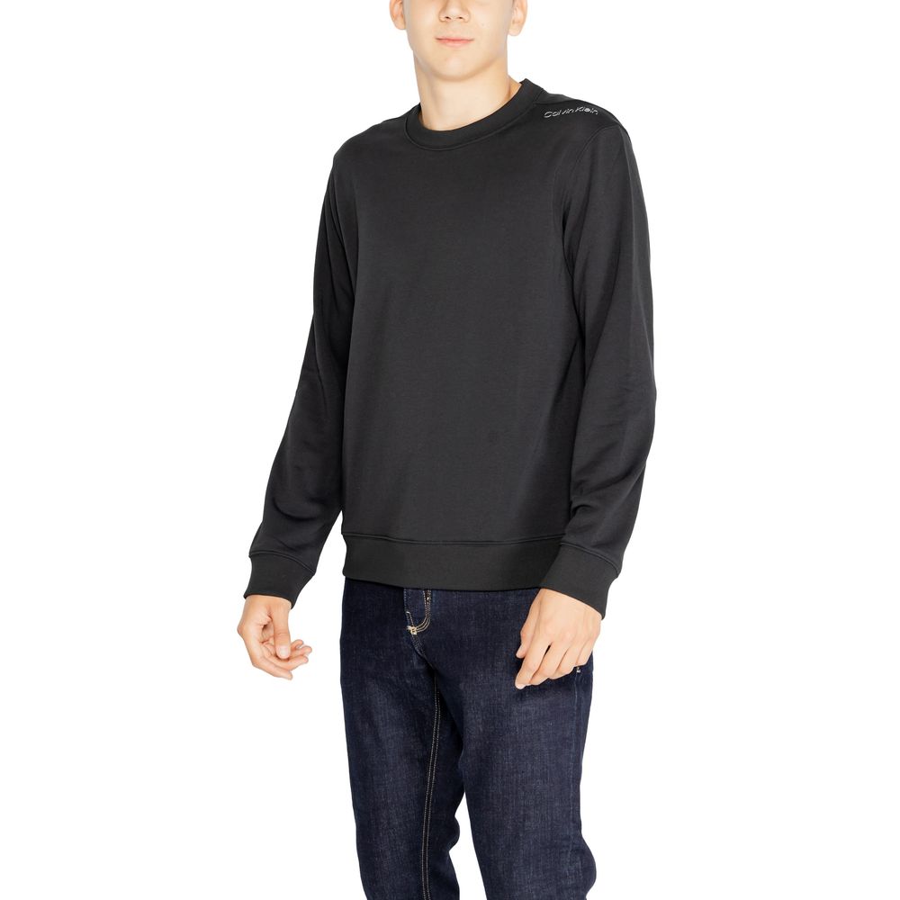 Jersey negro de poliéster reciclado