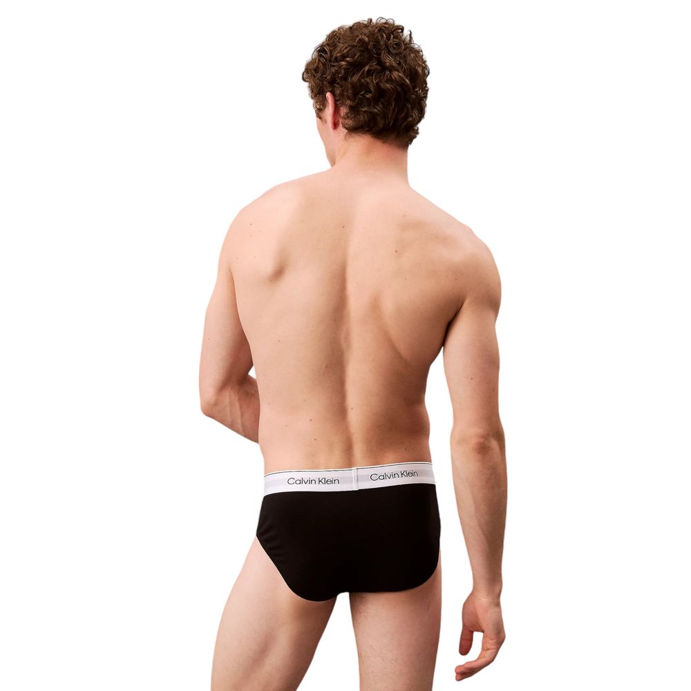 Ropa interior negra de algodón