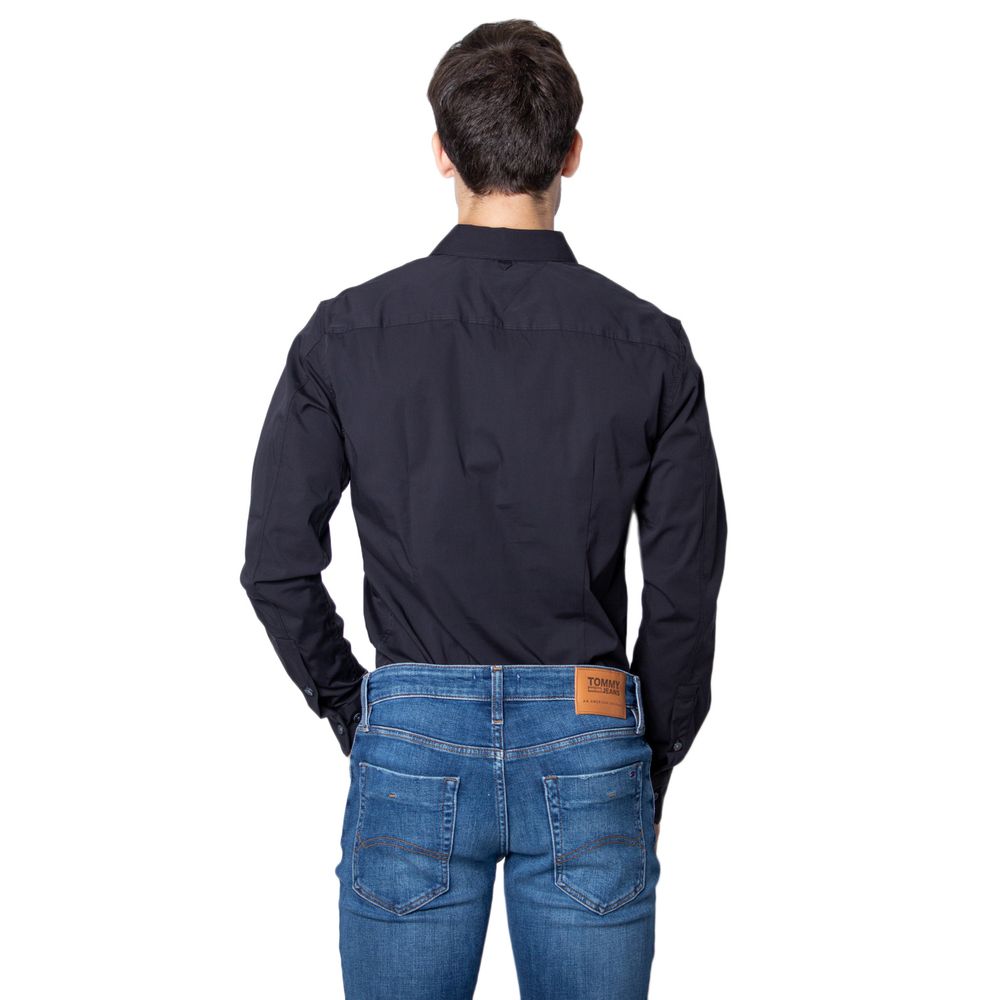 Camisa negra de algodón