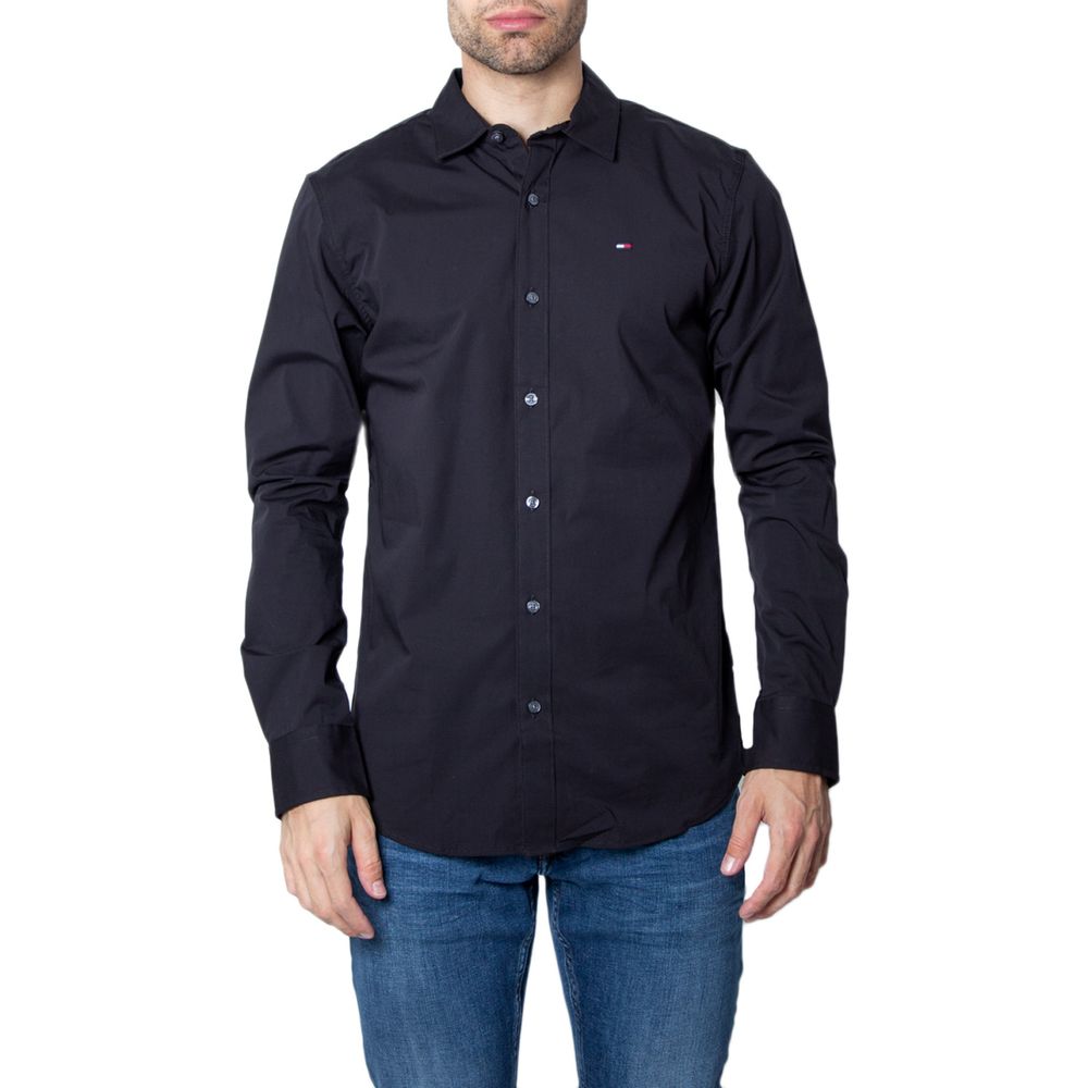 Camisa negra de algodón