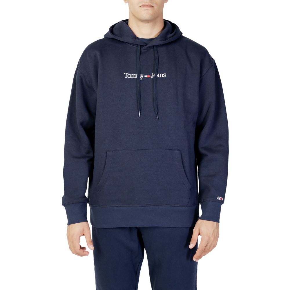 Jersey azul de algodón ecológico