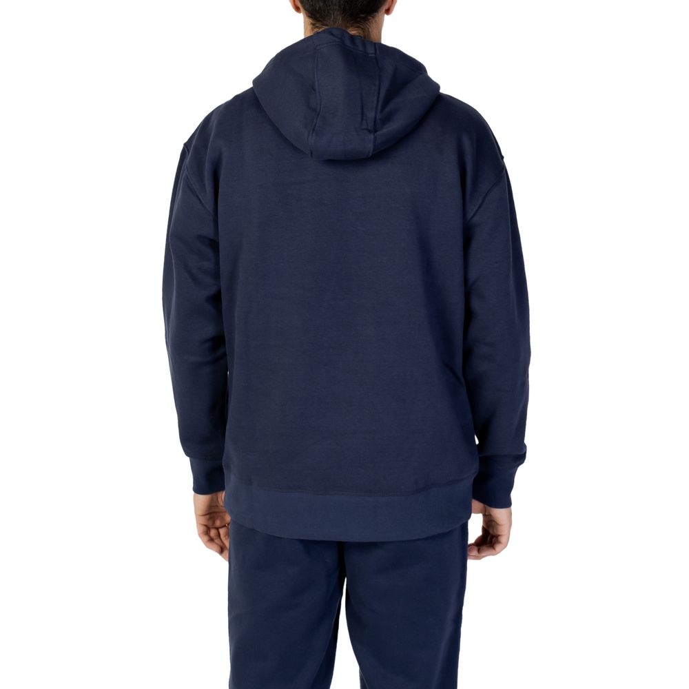 Jersey azul de algodón ecológico