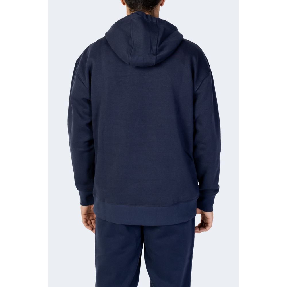 Jersey azul de algodón ecológico