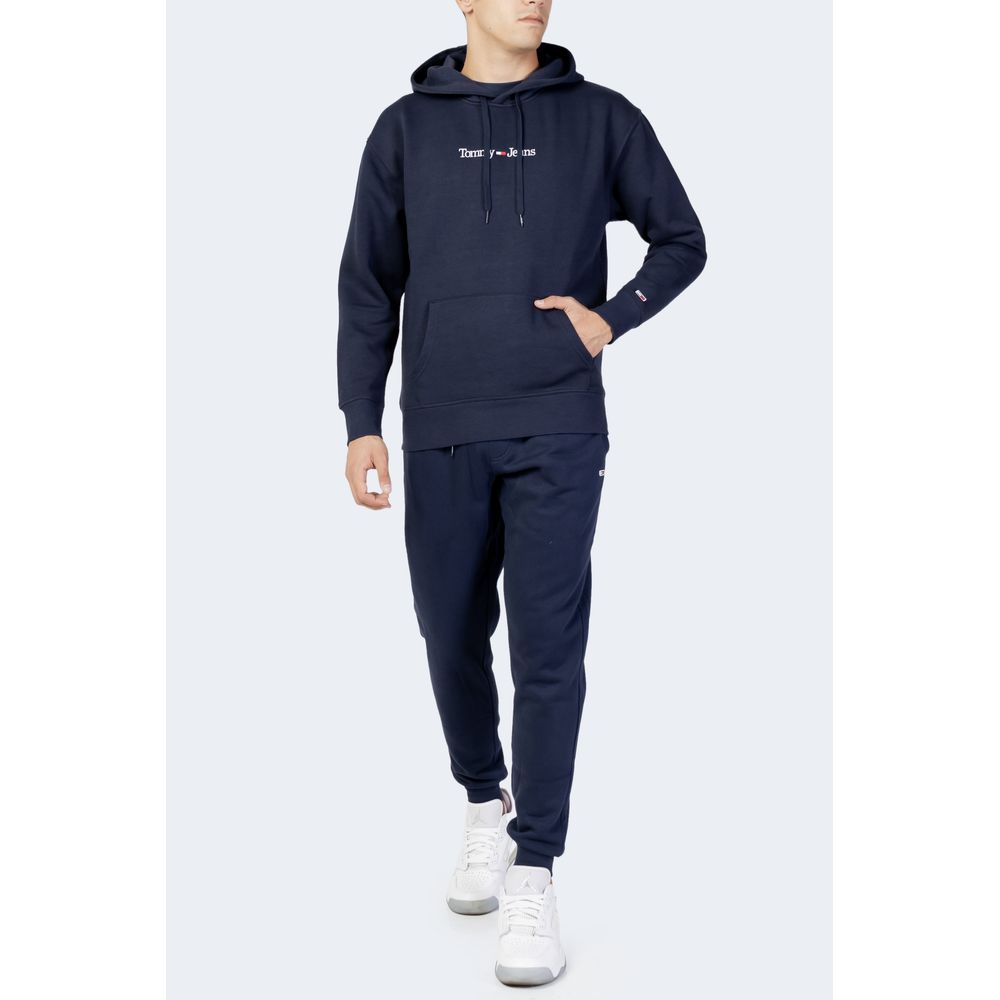 Jersey azul de algodón ecológico