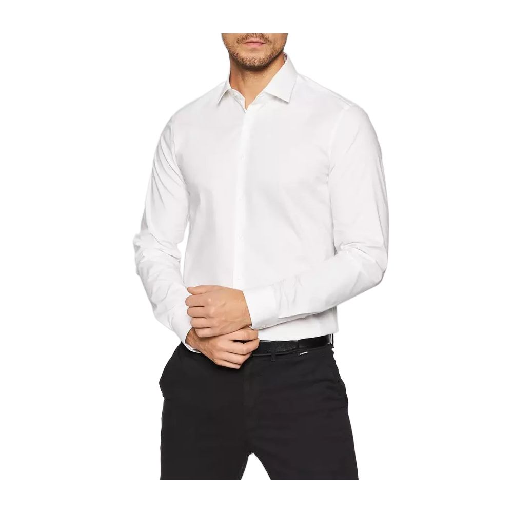 Camisa blanca de algodón