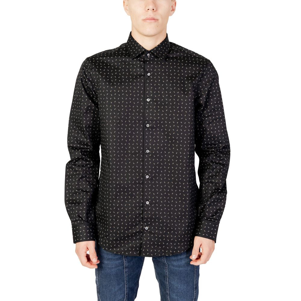 Camisa negra de algodón