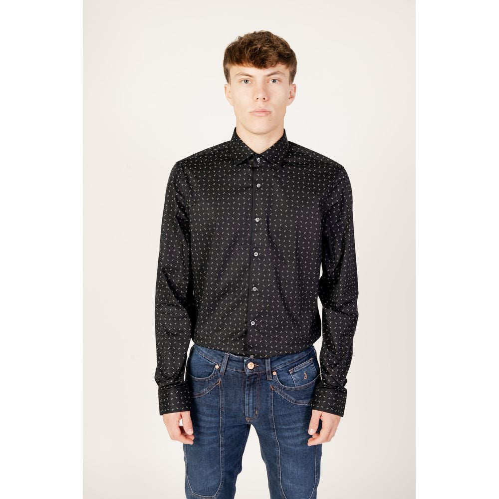 Camisa negra de algodón