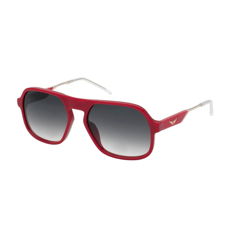 Gafas de sol de acetato rojo