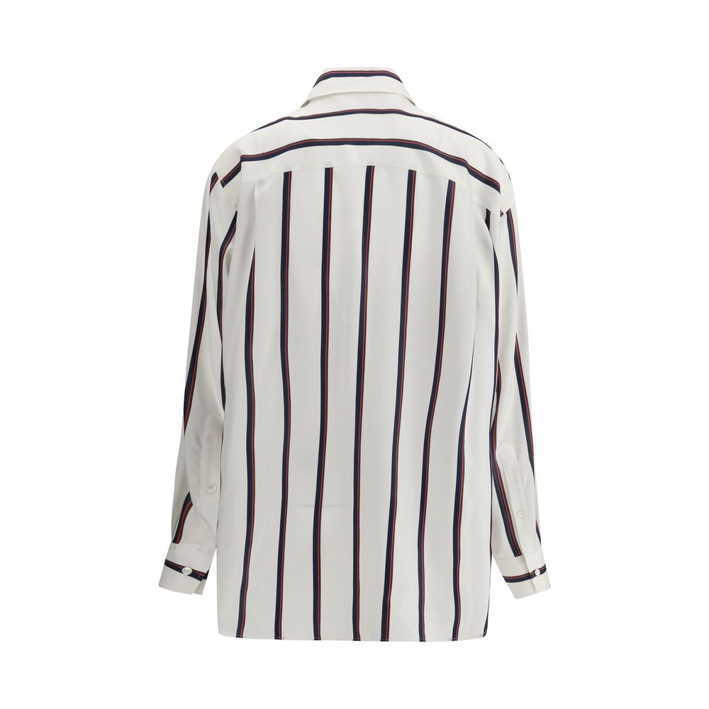 Camisa de seda a rayas