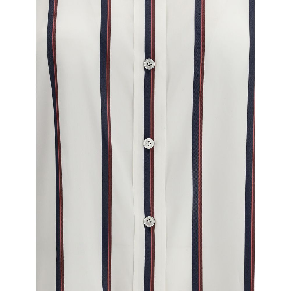 Camisa de seda a rayas