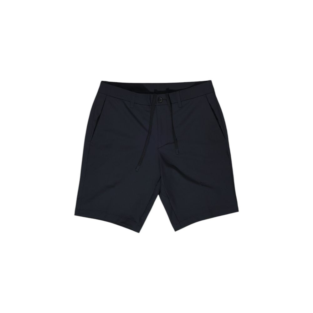 Short azul de poliéster