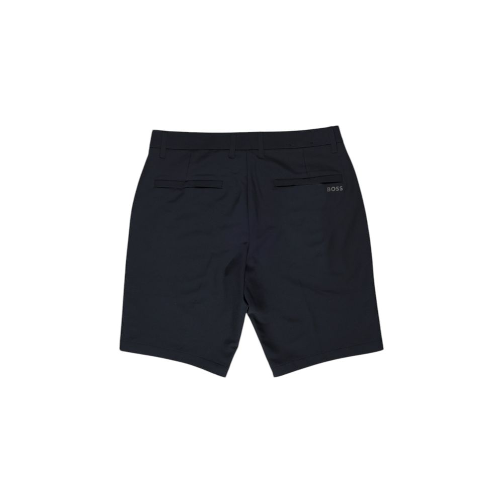 Short azul de poliéster