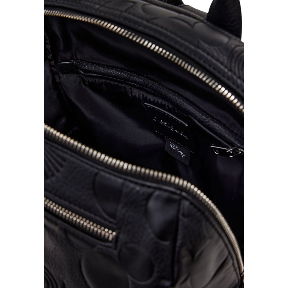 Mochila negra de polietileno