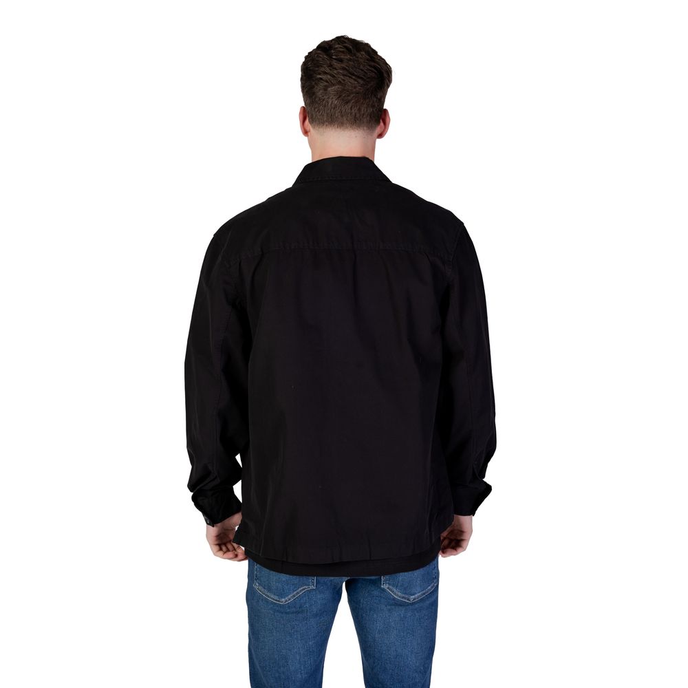 Camisa Rigenerato Algodón Negra