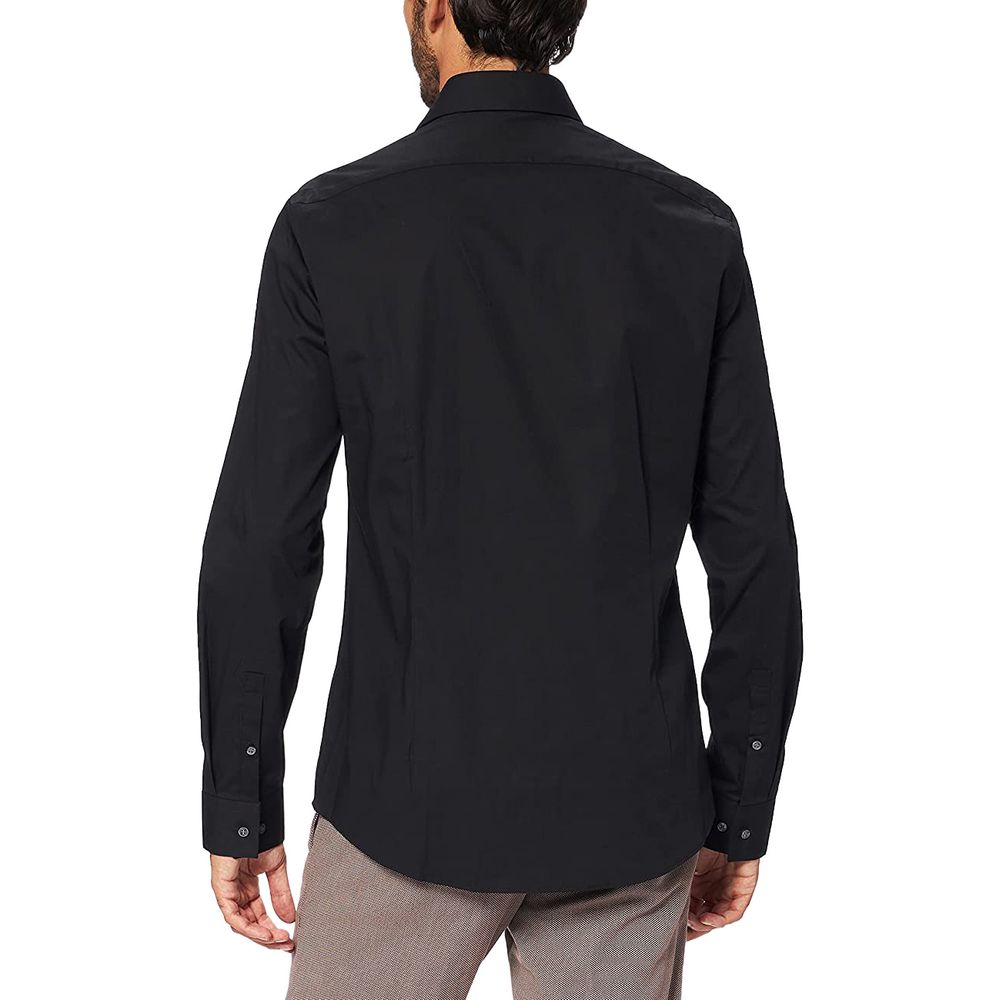 Camisa negra de algodón
