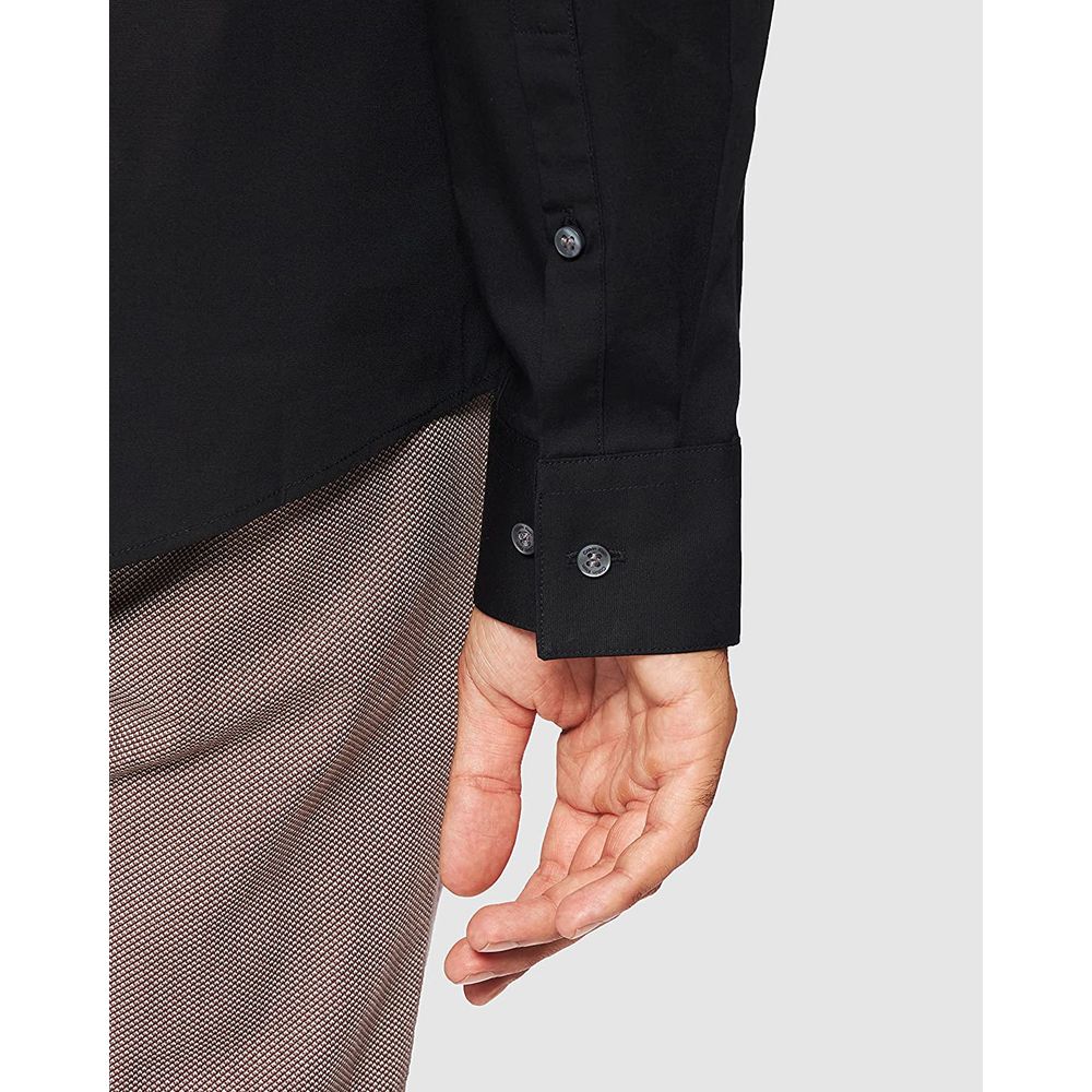 Camisa negra de algodón