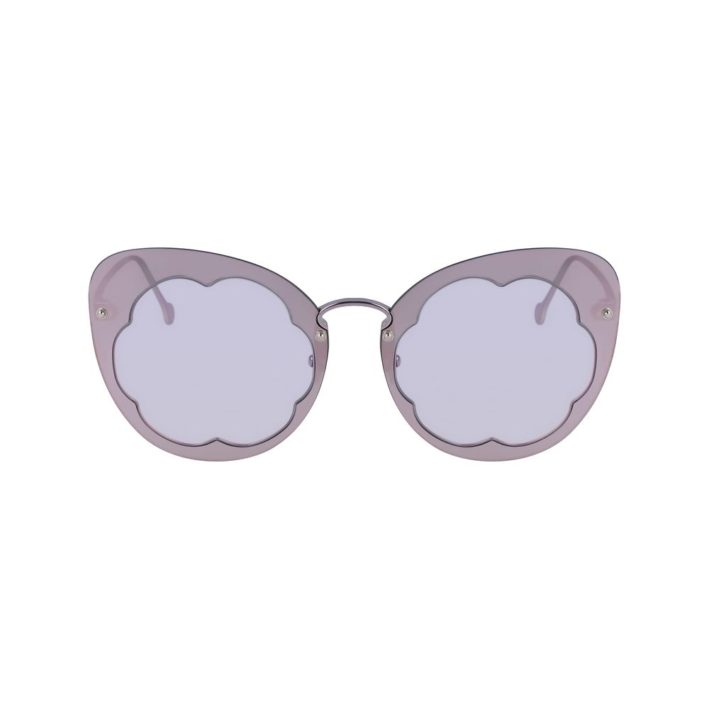 Gafas de sol de metal morado