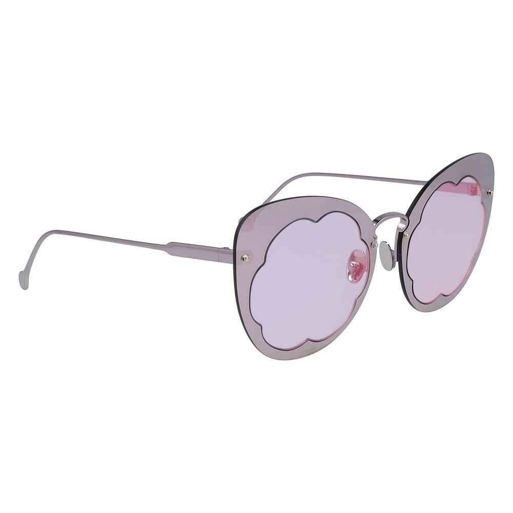 Gafas de sol de metal morado