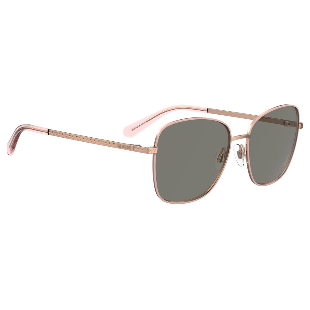 Gafas de sol de metal marrón