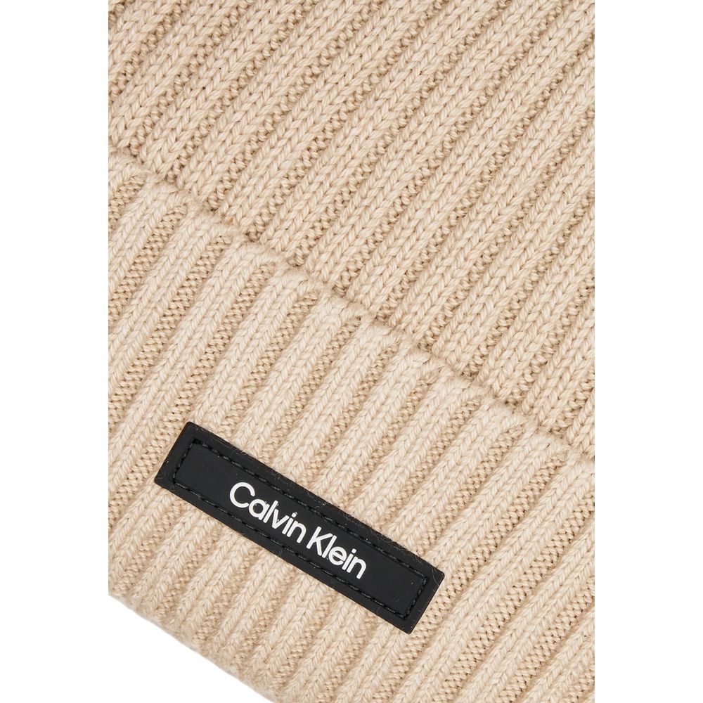 Beige Organic Cotton Caps Baseball Hat