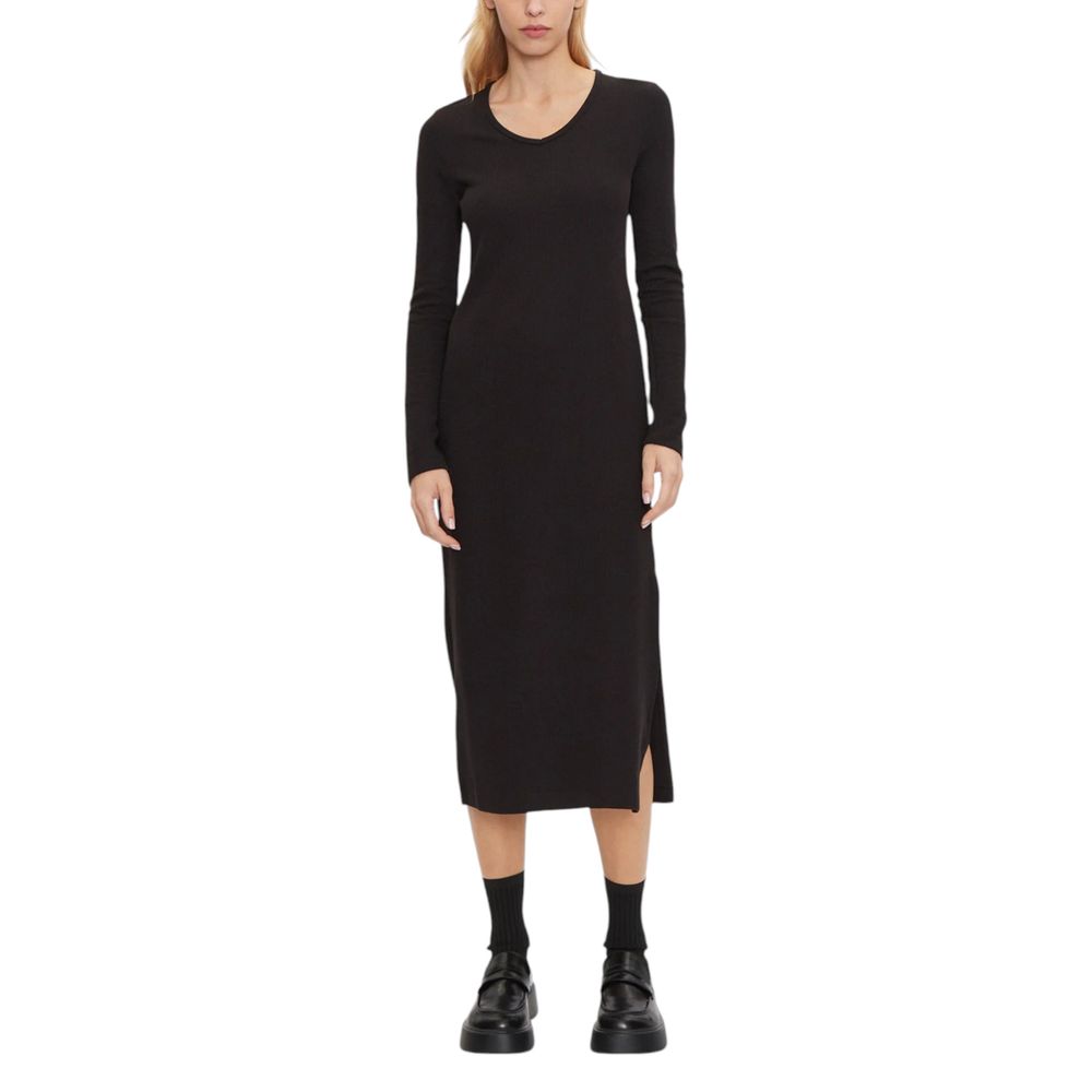 Vestido negro de algodón
