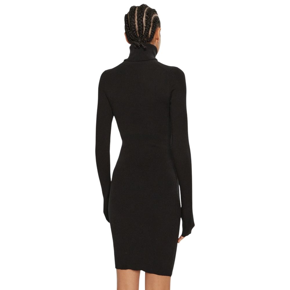 Vestido negro de algodón
