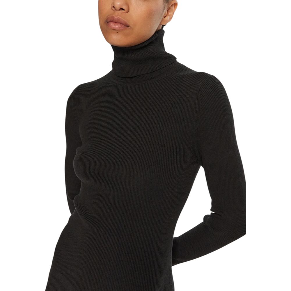 Vestido negro de algodón