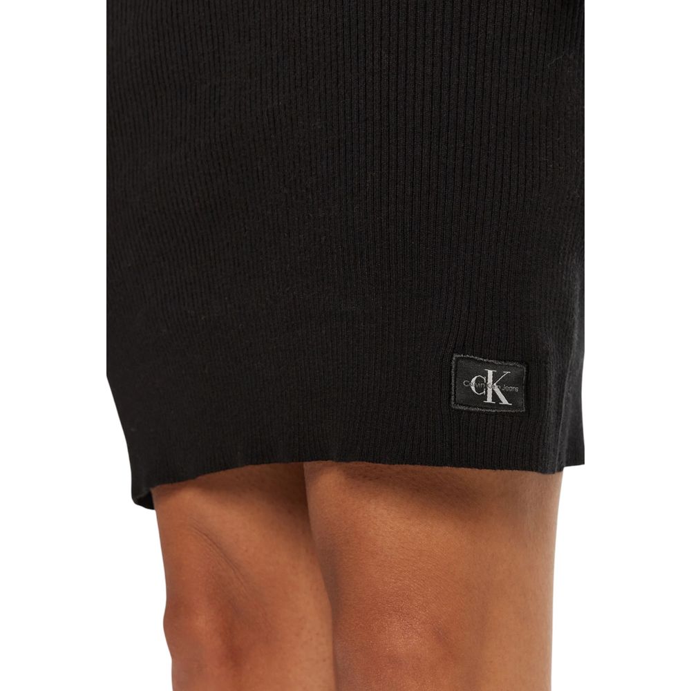 Vestido negro de algodón