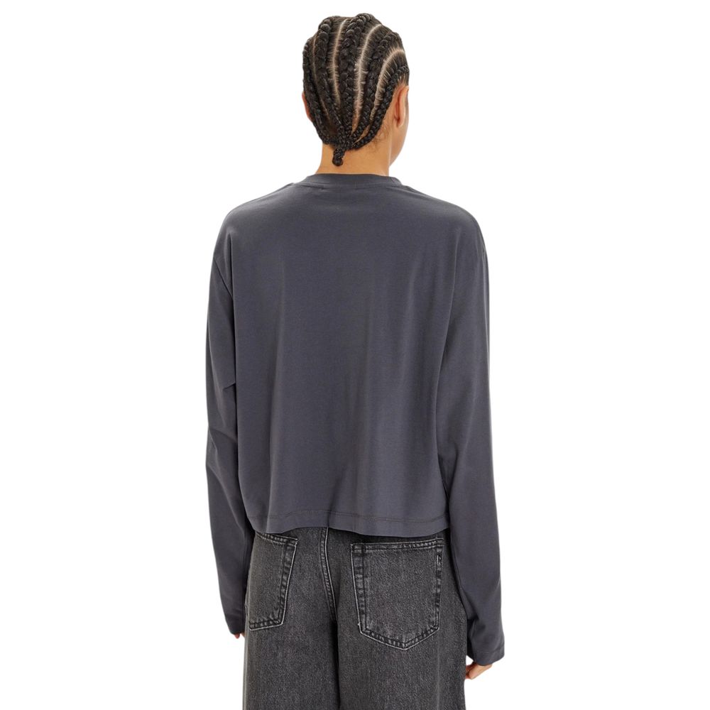 Gray Cotton Long Sleeve