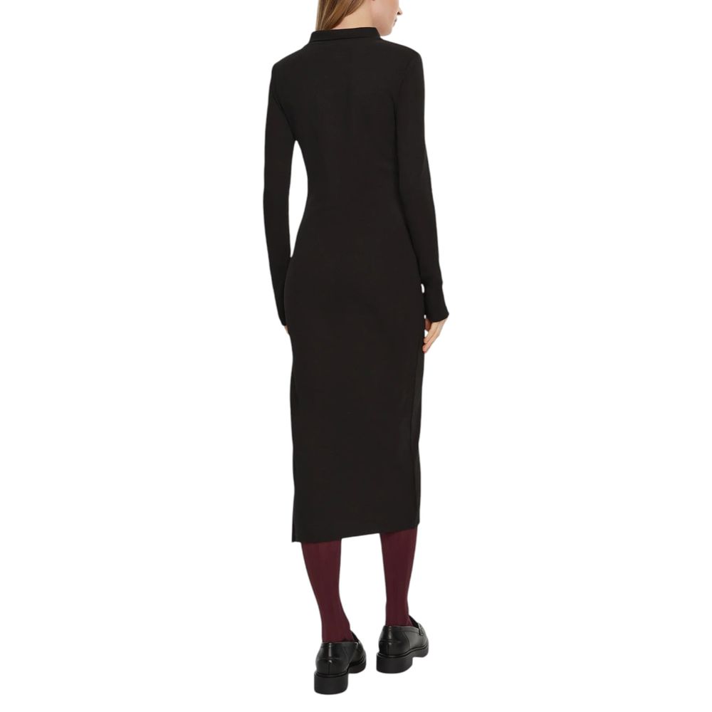 Vestido negro de algodón