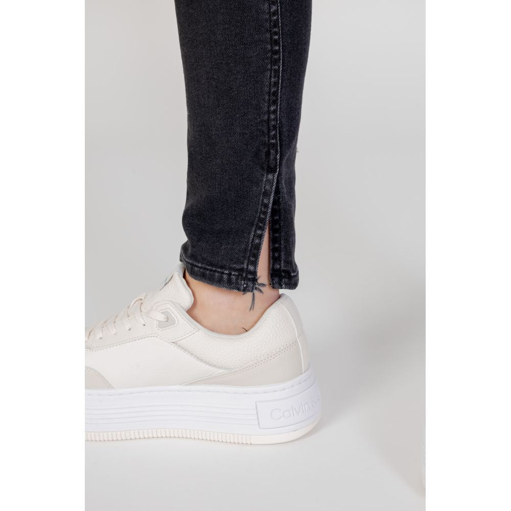 Black Cotton Jeans & Pant