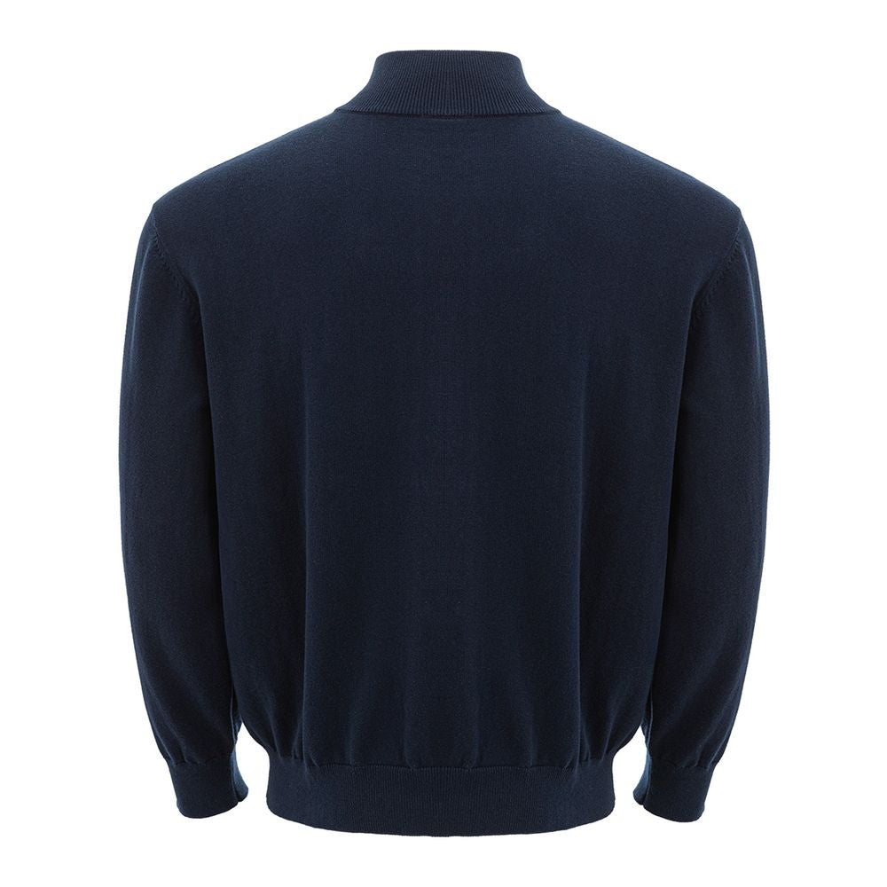 Jersey azul de algodón