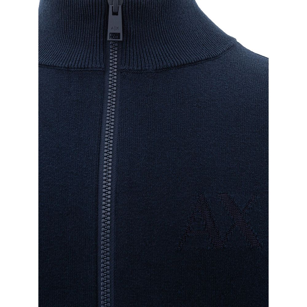 Jersey azul de algodón