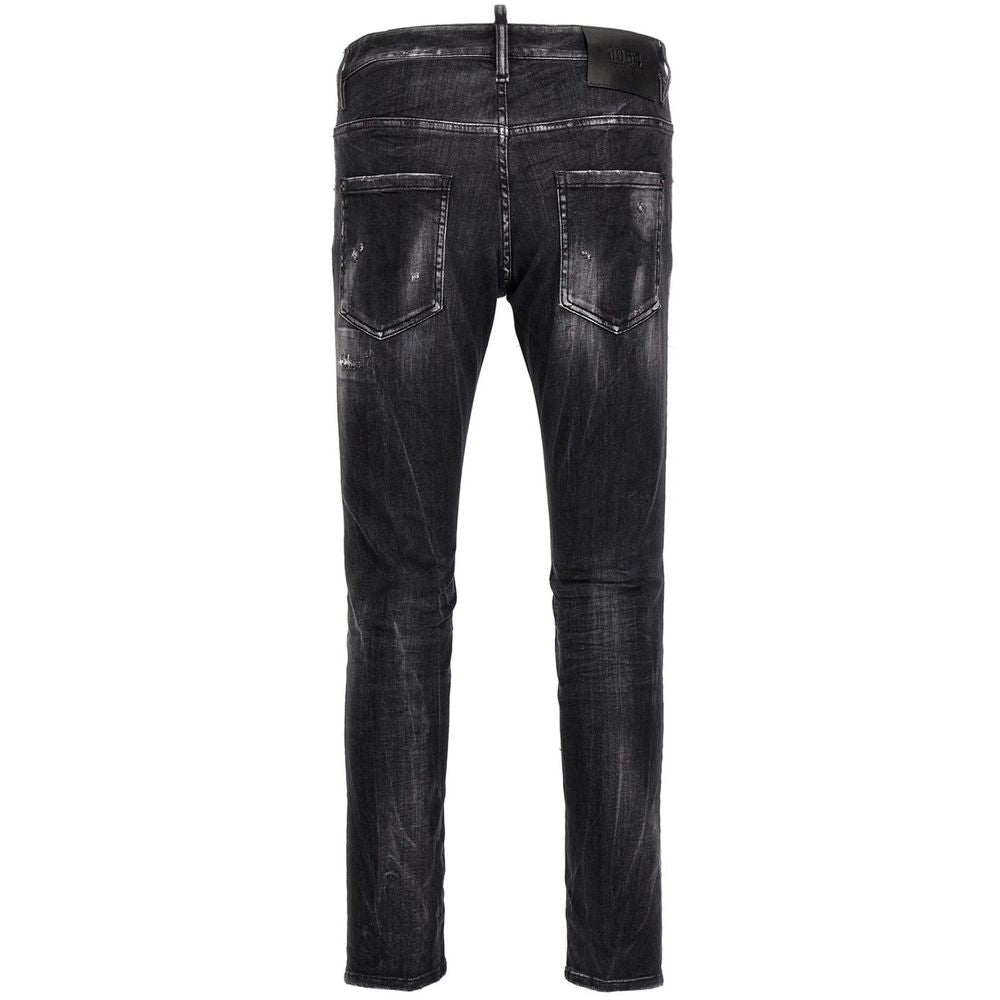 Vaqueros y pantalones negros de algodón