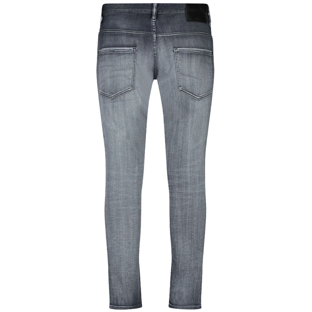 Vaqueros y pantalones de algodón gris