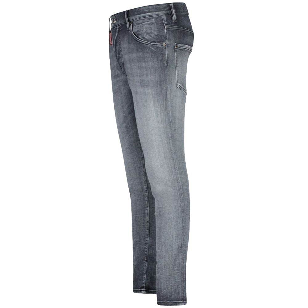 Vaqueros y pantalones de algodón gris