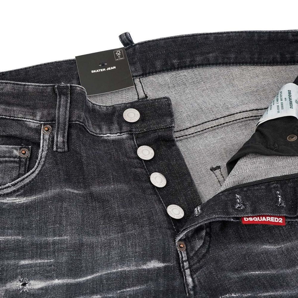 Vaqueros y pantalones negros de algodón