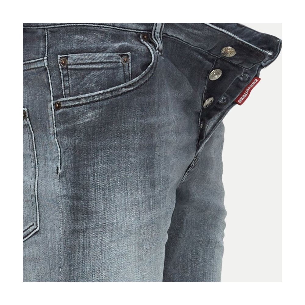 Vaqueros y pantalones de algodón gris