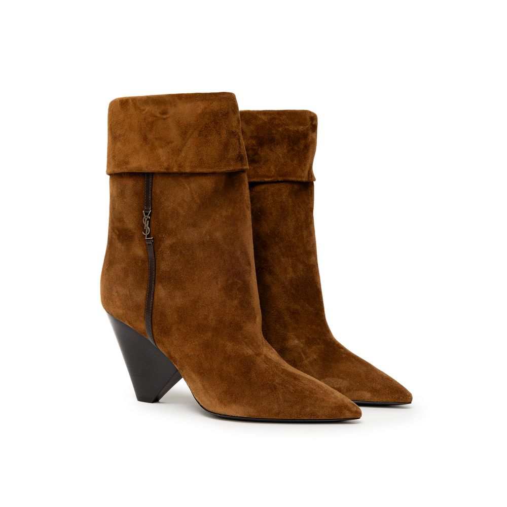 Brown Suede Leather Boot