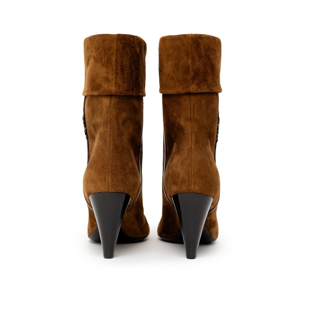 Brown Suede Leather Boot