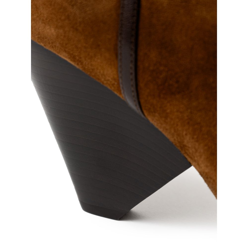 Brown Suede Leather Boot